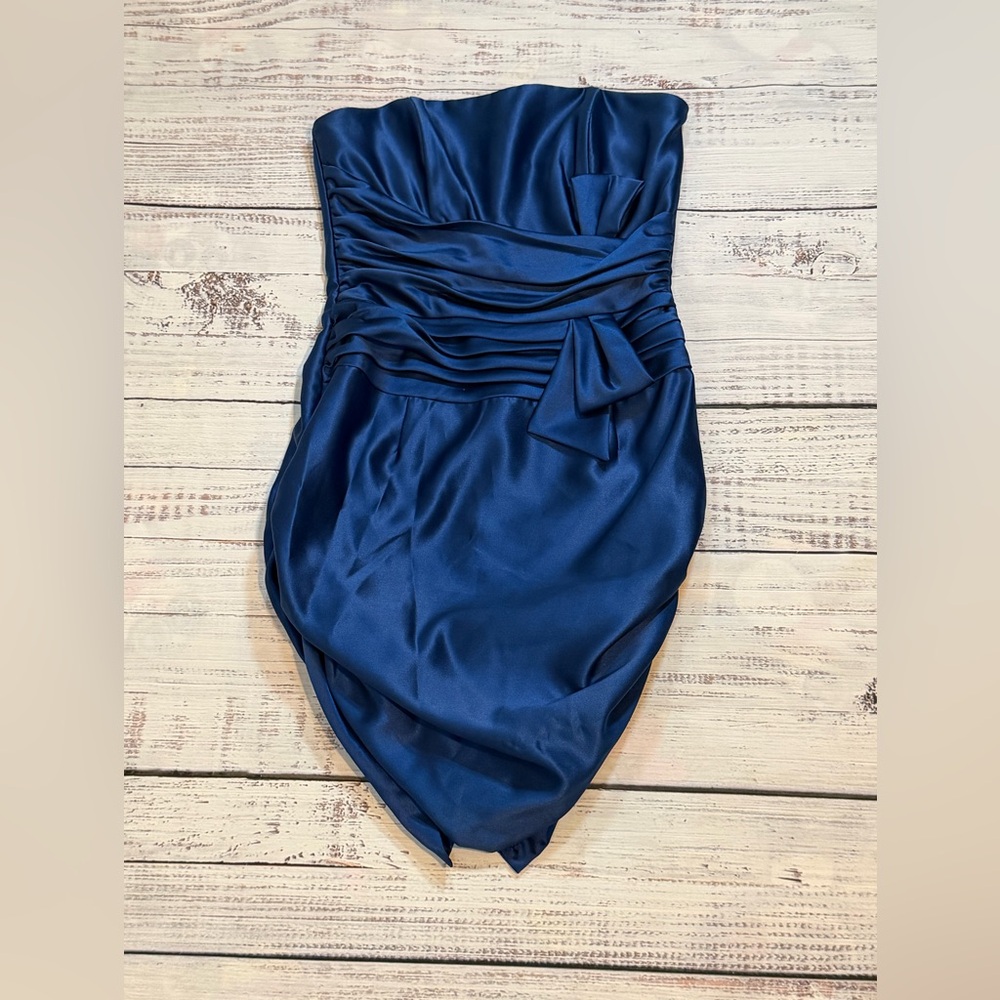 Vintage Scott McClintock Royal Blue Homecoming, Party, Prom Dress Size 10 Ruched
